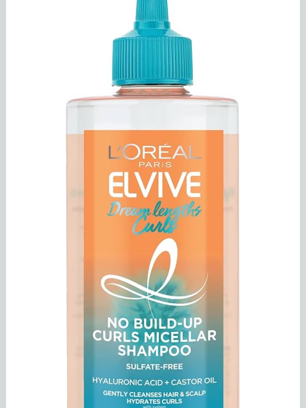 4- L’Oréal Elvive Dream Lengths Curls No Build-Up Micellar Shampoo